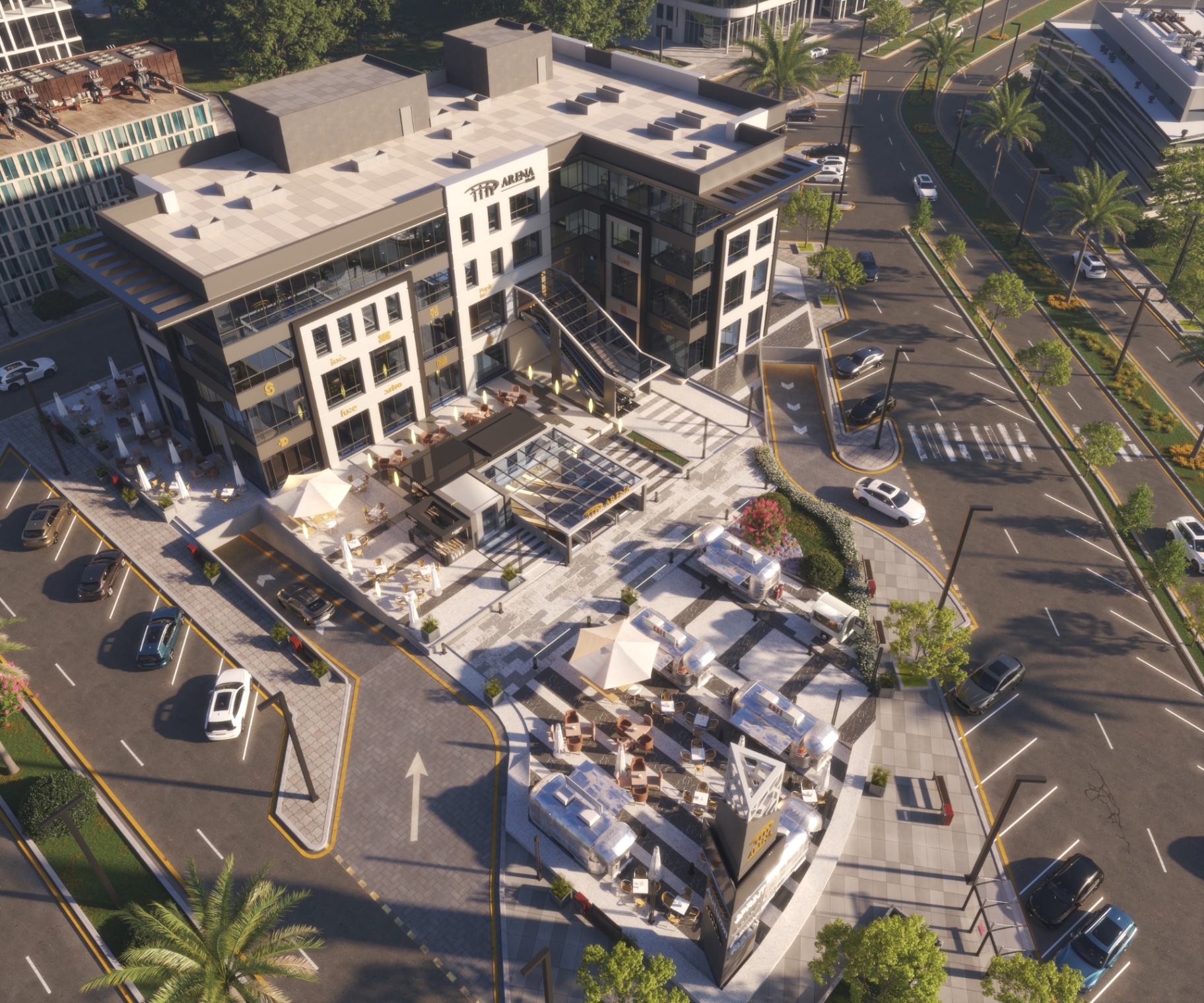 Arena Mall aerial render